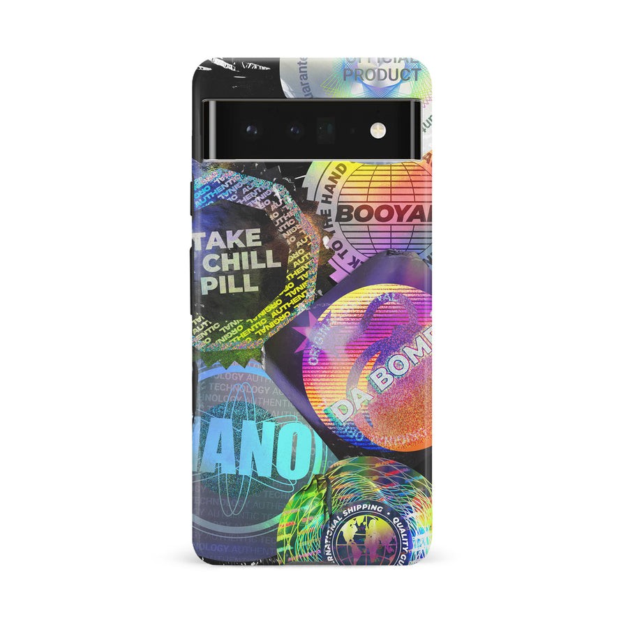 Google Pixel 6A Holo Stickers Phone Case