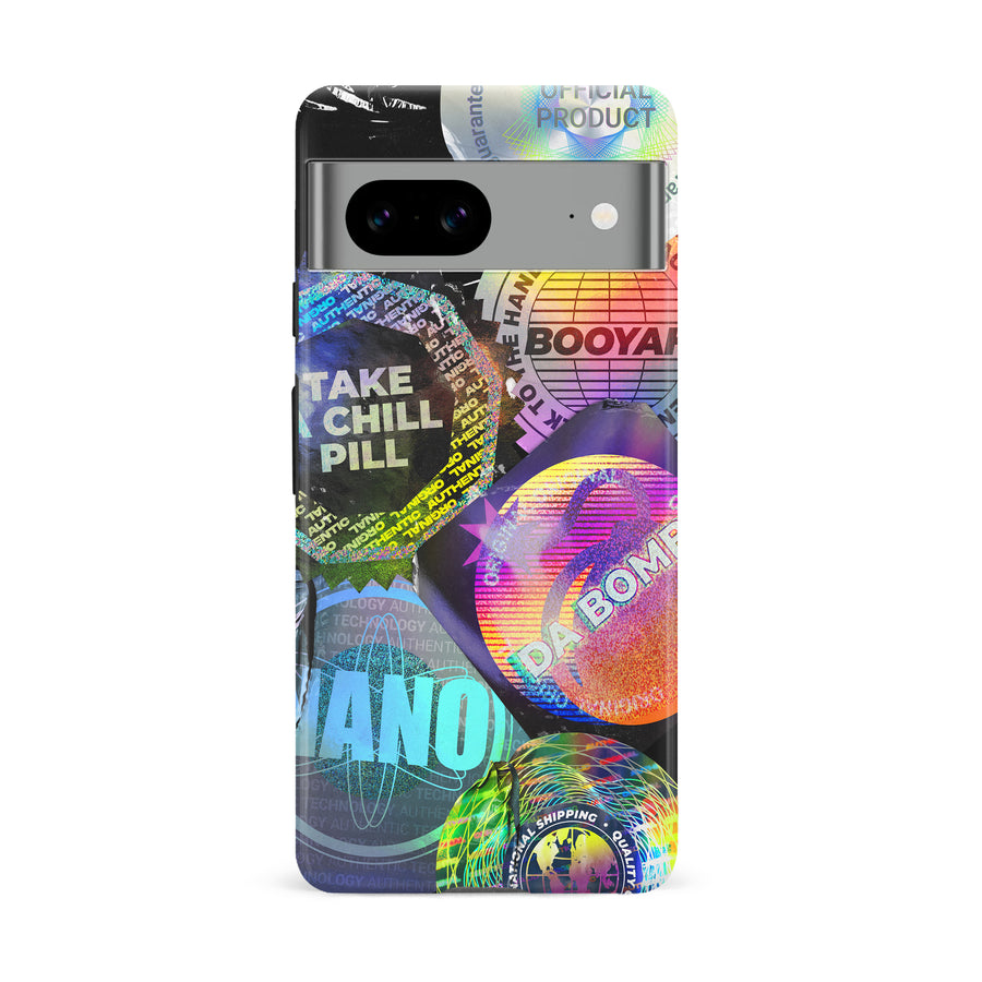 Google Pixel 8A Holo Stickers Phone Case