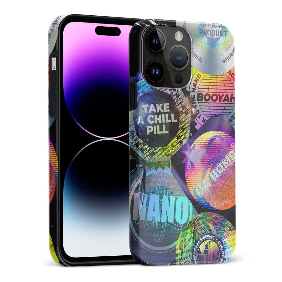 iPhone 15 Pro Max Holo Stickers Phone Case