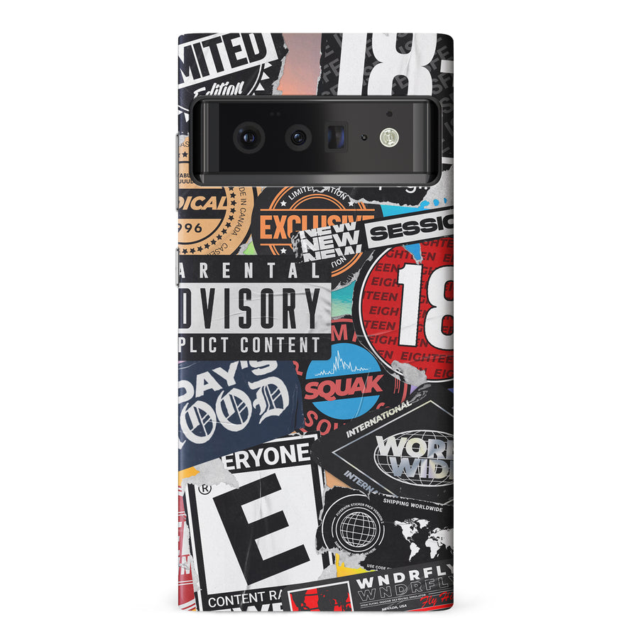 Google Pixel 6 Pro Samsung Galaxy Note 20 Media Stickers Phone Case