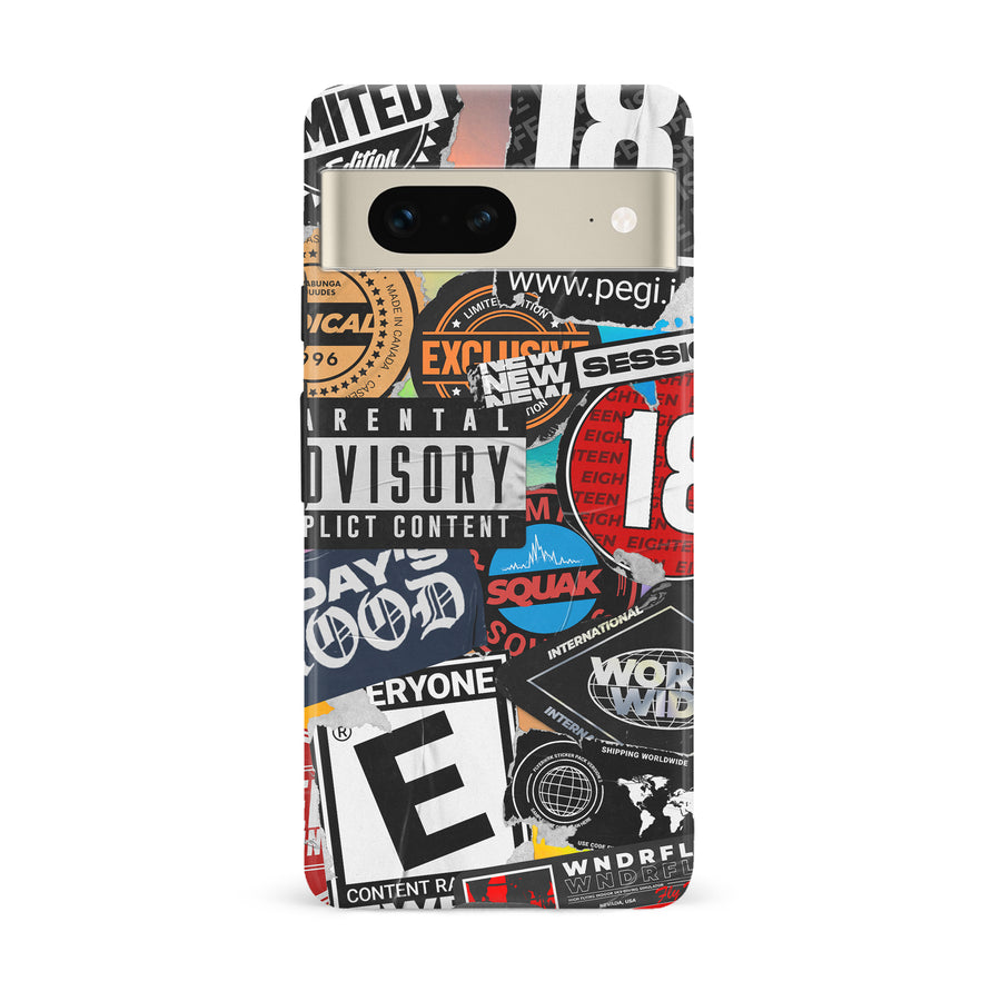 Google Pixel 7 Samsung Galaxy Note 20 Media Stickers Phone Case