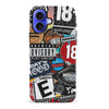 iPhone 16 Plus Media Stickers Phone Case