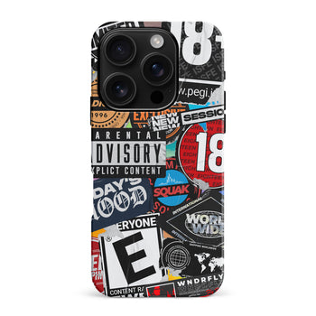 iPhone 16 Pro Max Media Stickers Phone Case