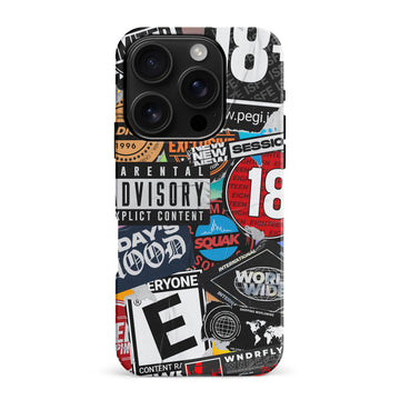 iPhone 16 Pro Max Media Stickers Phone Case