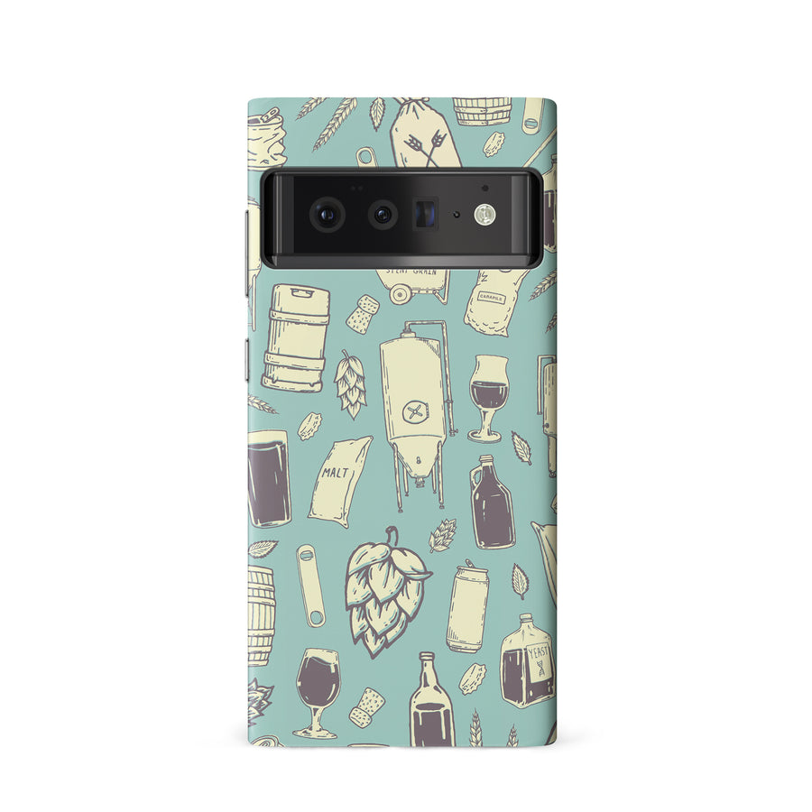 Google Pixel 6 The Brewmaster Phone Case in Teal