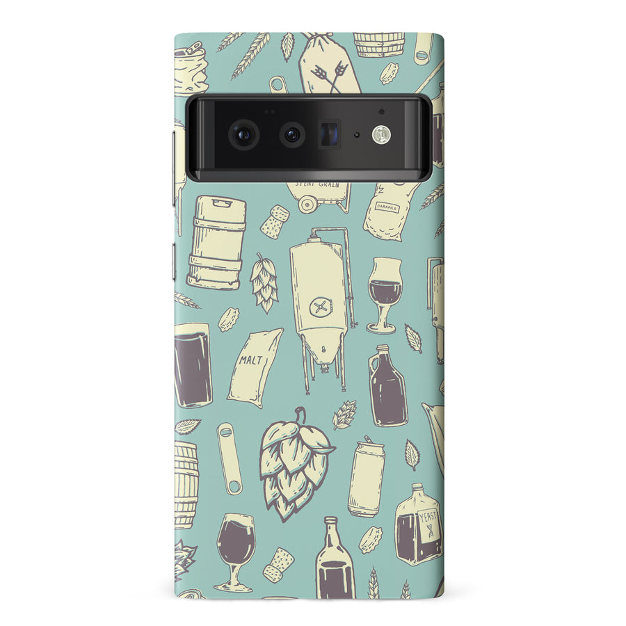 Google Pixel 6 Pro The Brewmaster Phone Case in Teal