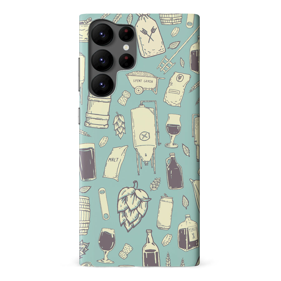 Samsung Galaxy S22 Ultra The Brewmaster Phone Case in Teal