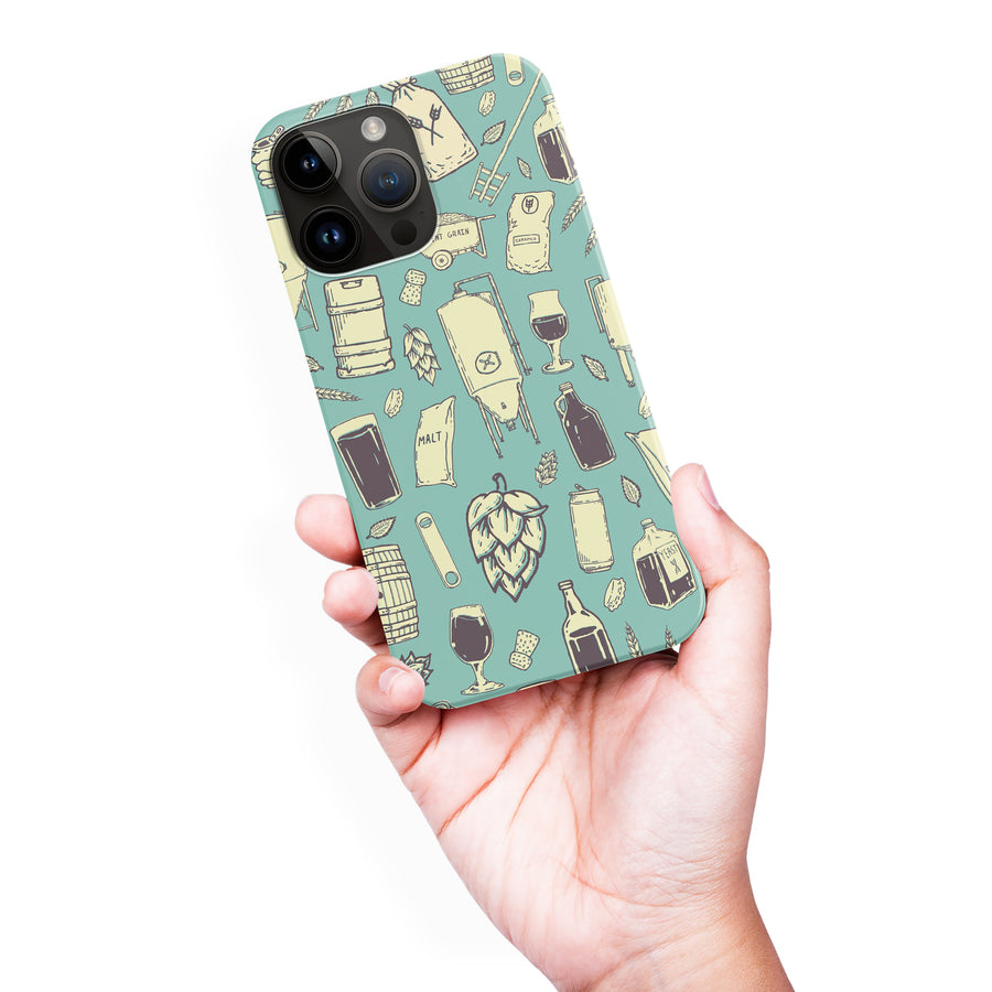 iPhone 15 Pro Max The Brewmaster Phone Case in Teal