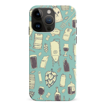 iPhone 15 Pro Max The Brewmaster Phone Case in Teal
