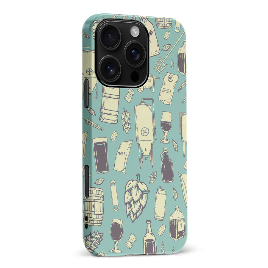 iPhone 16 Pro Max The Brewmaster Phone Case in Teal