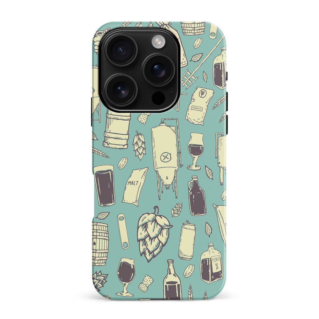 iPhone 16 Pro Max The Brewmaster Phone Case in Teal