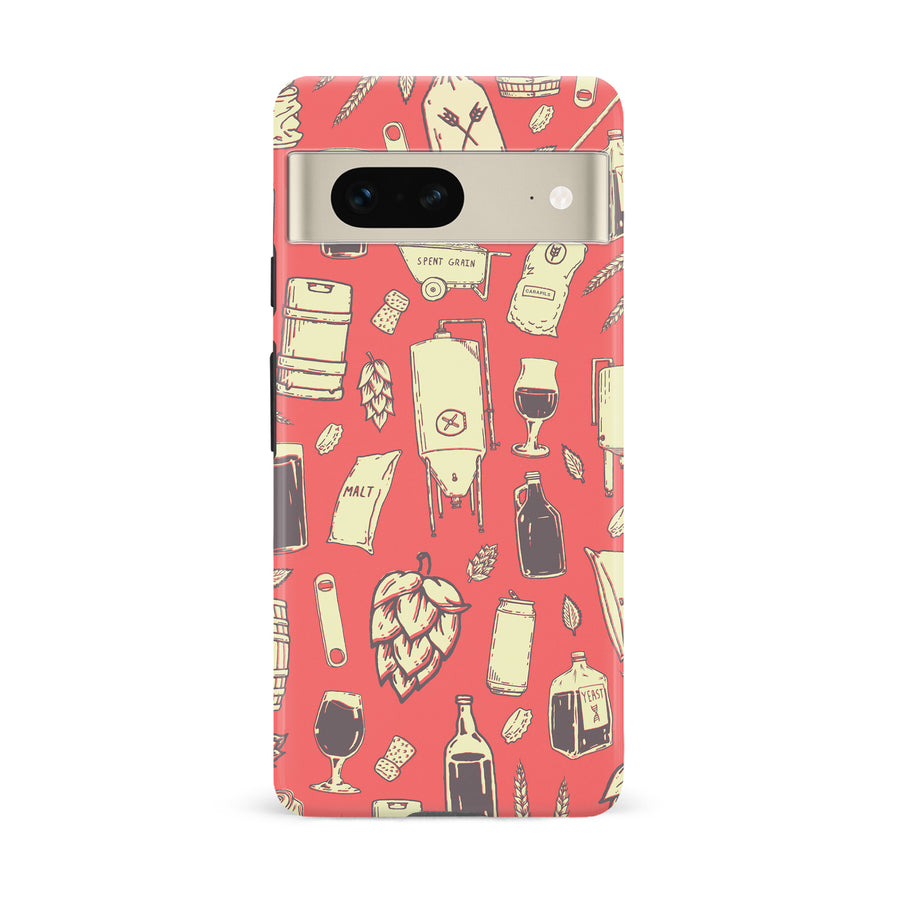 Google Pixel 7 The Brewmaster Phone Case in Dusty Rose
