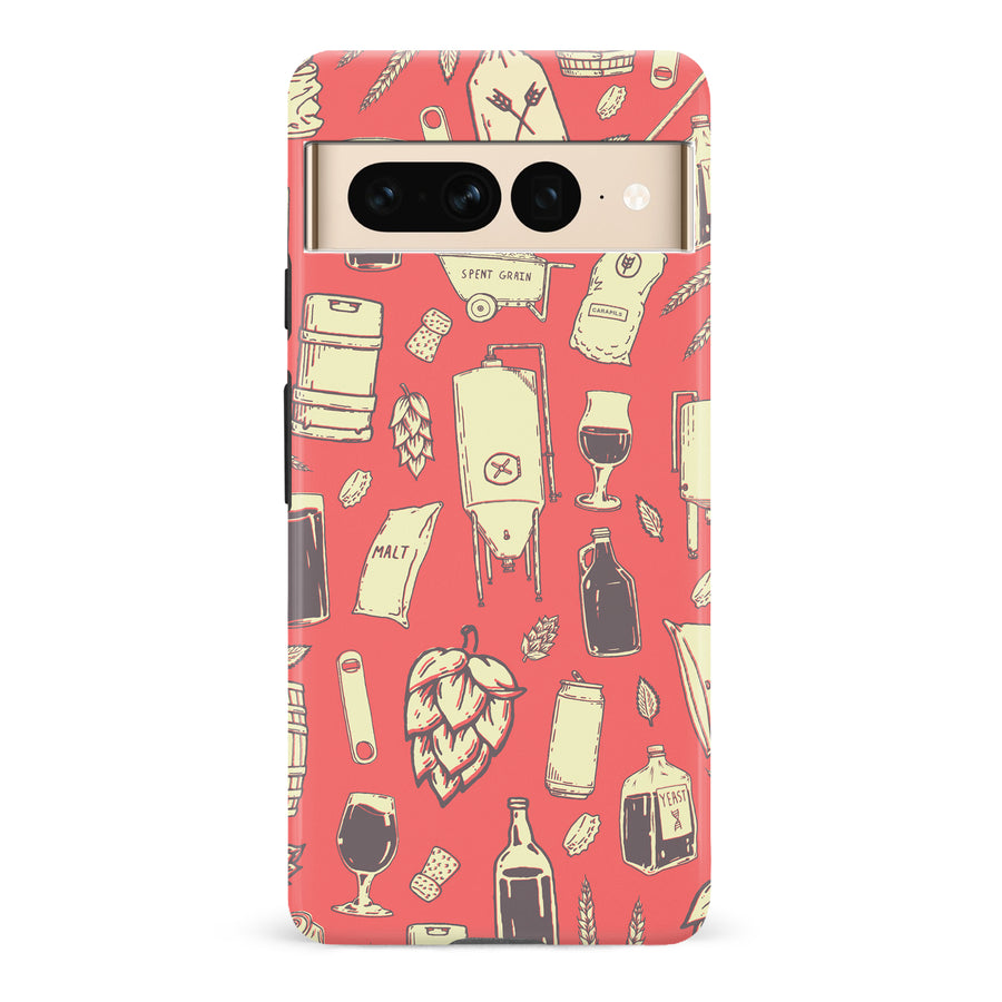 Google Pixel 7 Pro The Brewmaster Phone Case in Dusty Rose