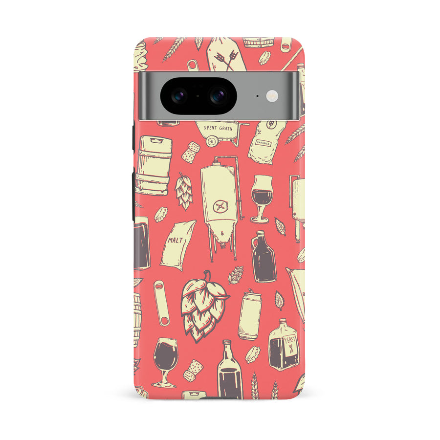 Google Pixel 8 The Brewmaster Phone Case in Dusty Rose