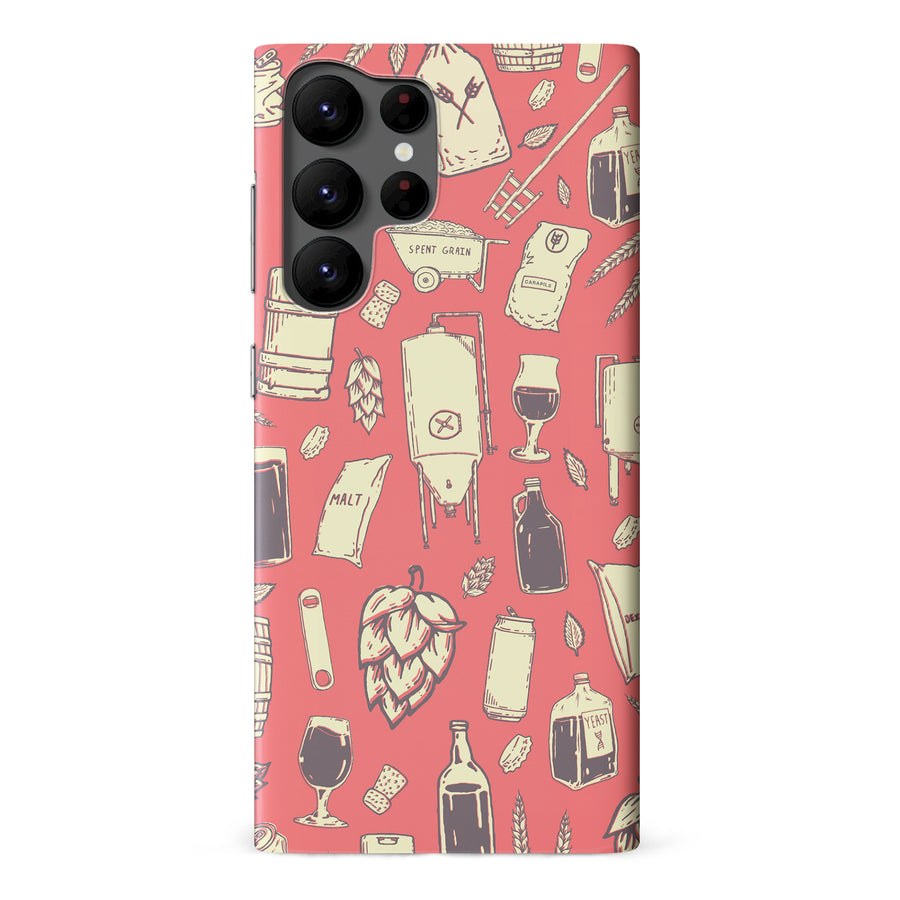 Samsung Galaxy S22 Ultra The Brewmaster Phone Case in Dusty Rose