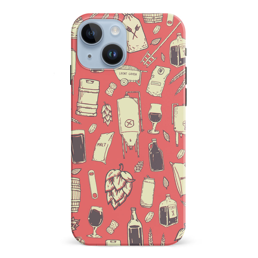 iPhone 15 The Brewmaster Phone Case in Dusty Rose