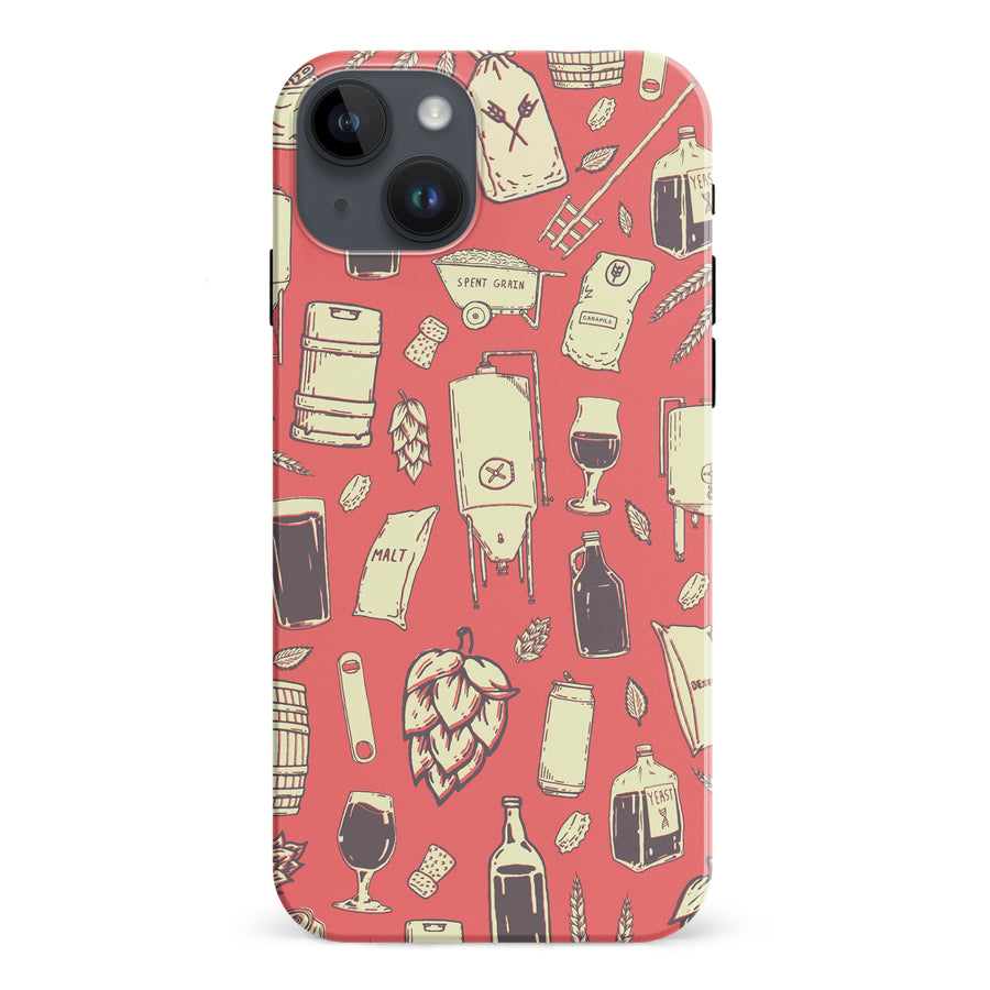 iPhone 15 Plus The Brewmaster Phone Case in Dusty Rose