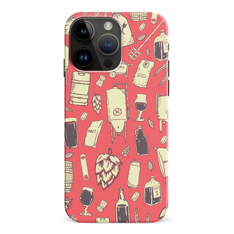 iPhone 15 Pro Max The Brewmaster Phone Case in Dusty Rose