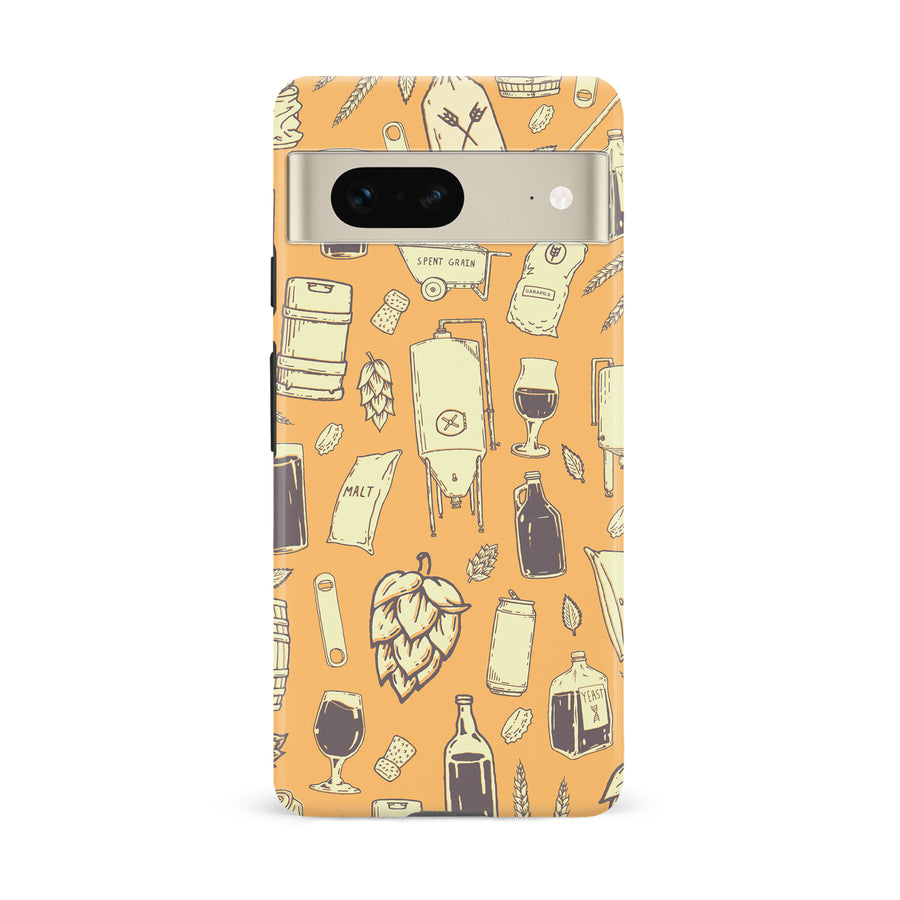 Google Pixel 7 The Brewmaster Phone Case in Yellow