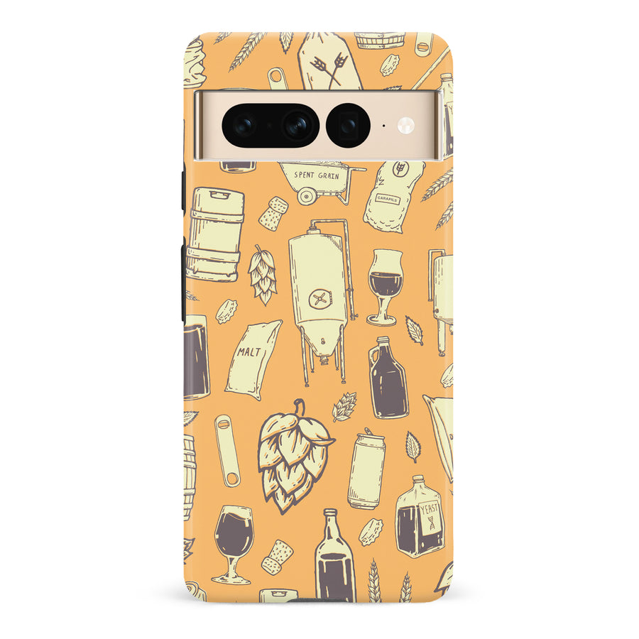 Google Pixel 7 Pro The Brewmaster Phone Case in Yellow