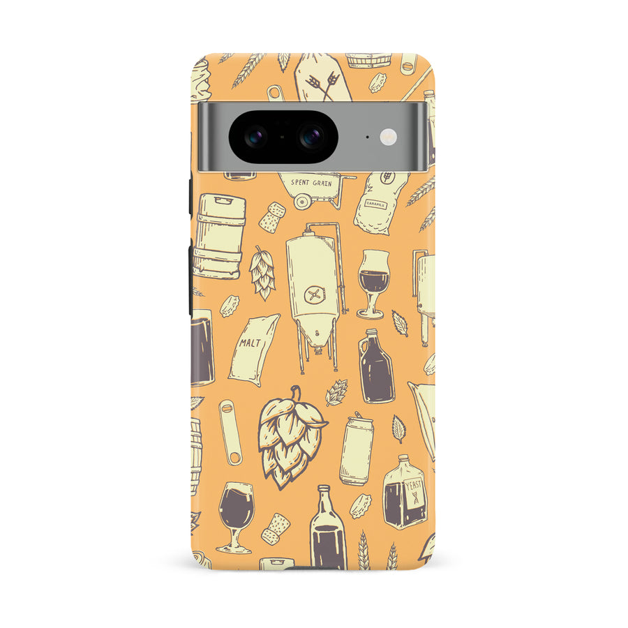 Google Pixel 8 The Brewmaster Phone Case in Yellow