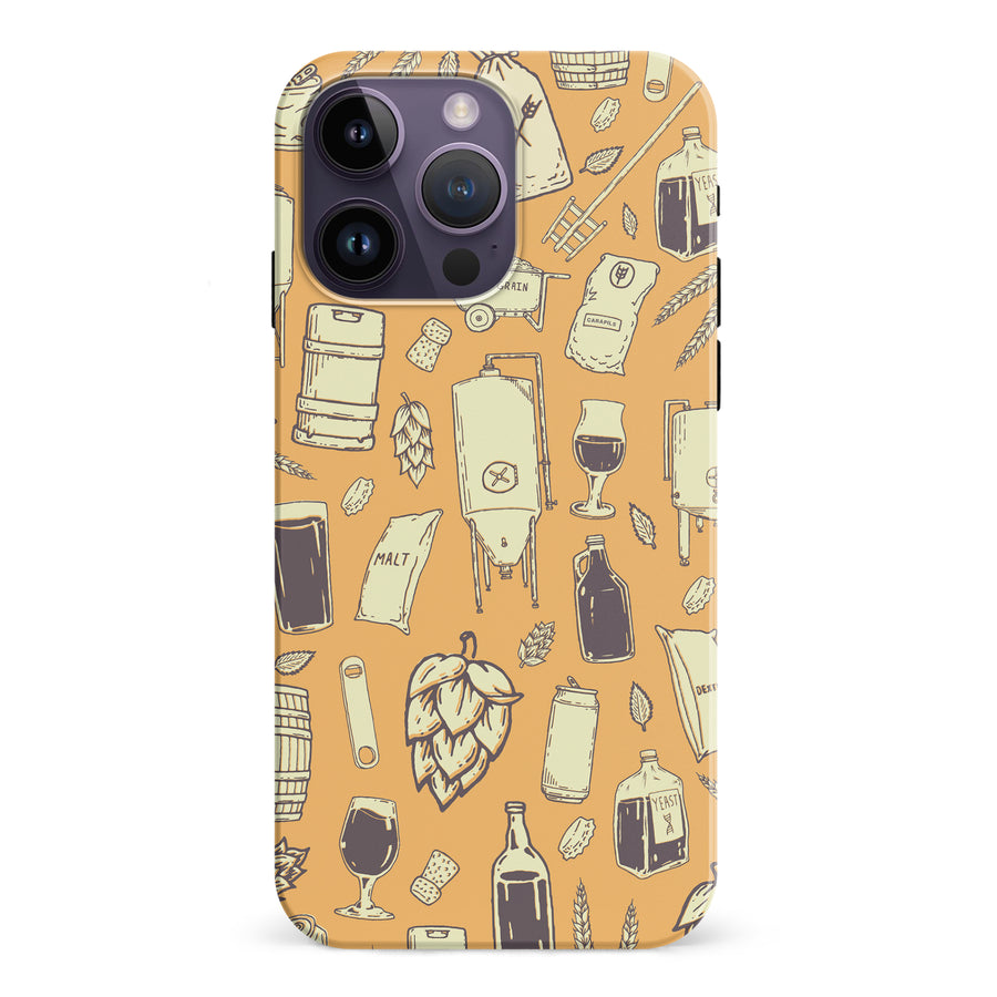 iPhone 15 Pro The Brewmaster Phone Case in Yellow