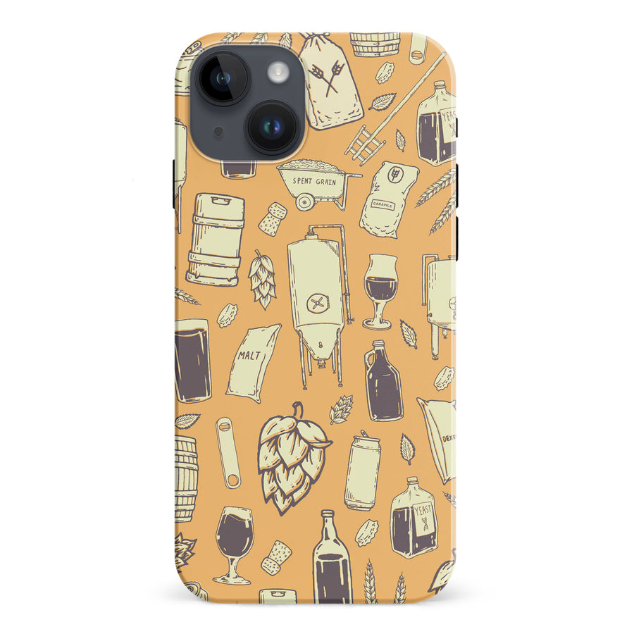 iPhone 15 Plus The Brewmaster Phone Case in Yellow