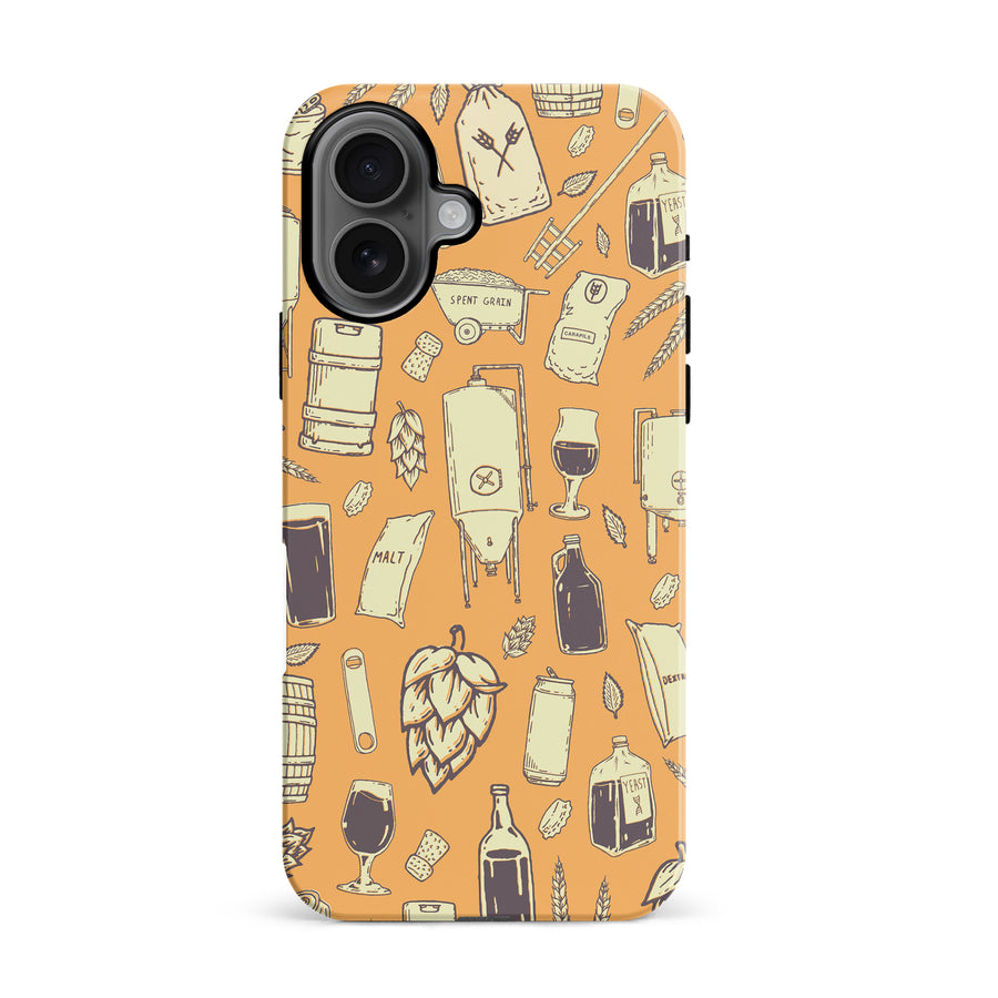 iPhone 16 The Brewmaster Phone Case in Yellow