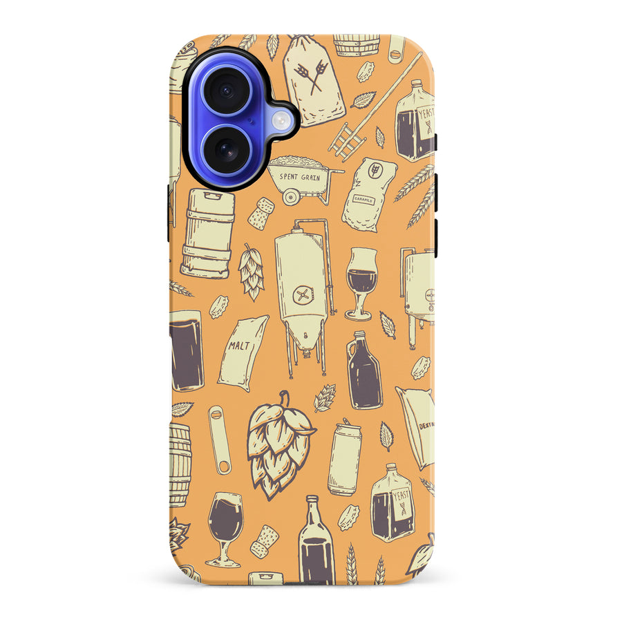 iPhone 16 Plus The Brewmaster Phone Case in Yellow