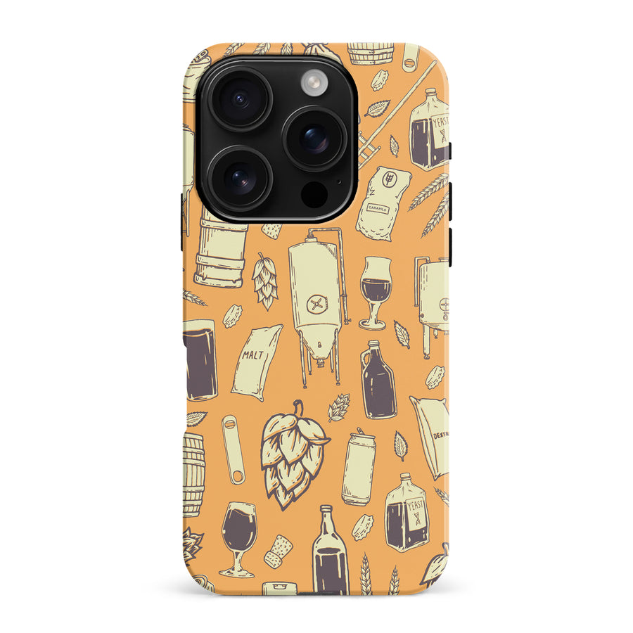 iPhone 16 Pro Max The Brewmaster Phone Case in Yellow
