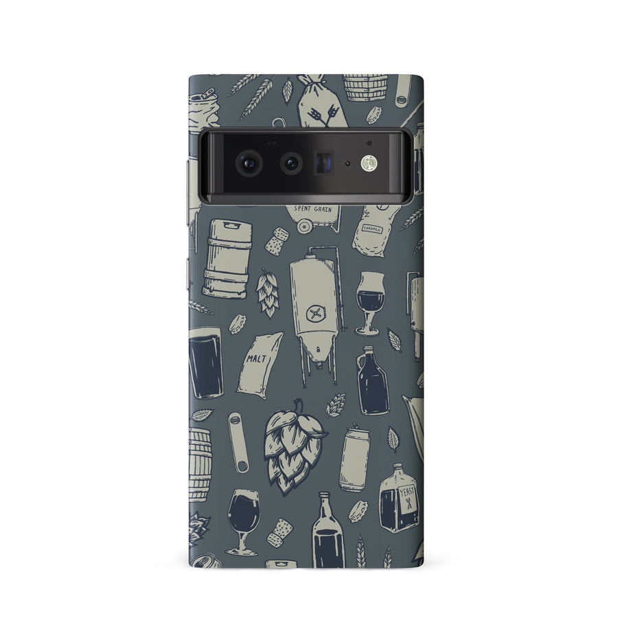 Google Pixel 6 The Brewmaster Phone Case in Charcoal