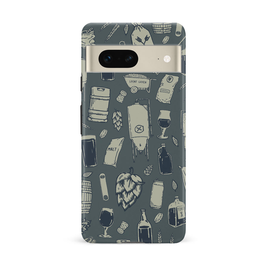Google Pixel 7 The Brewmaster Phone Case in Charcoal