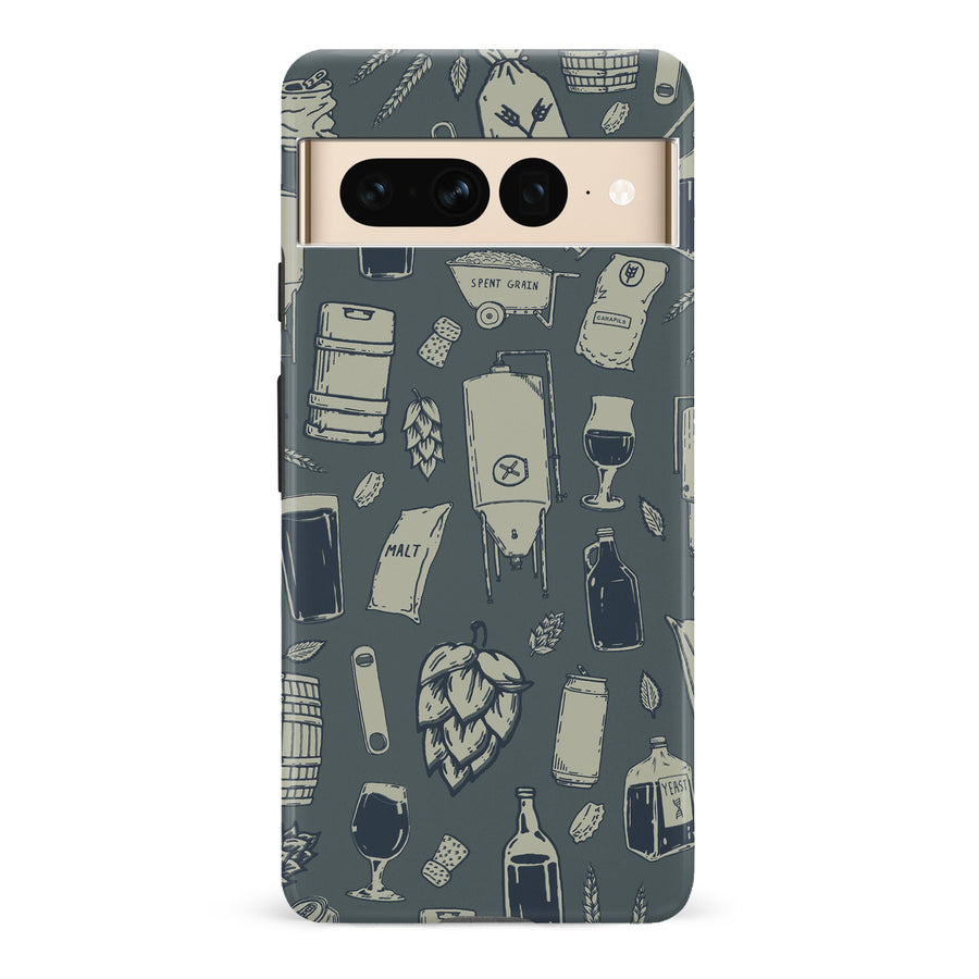 Google Pixel 7 Pro The Brewmaster Phone Case in Charcoal