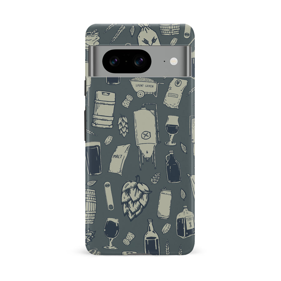 Google Pixel 8 The Brewmaster Phone Case in Charcoal