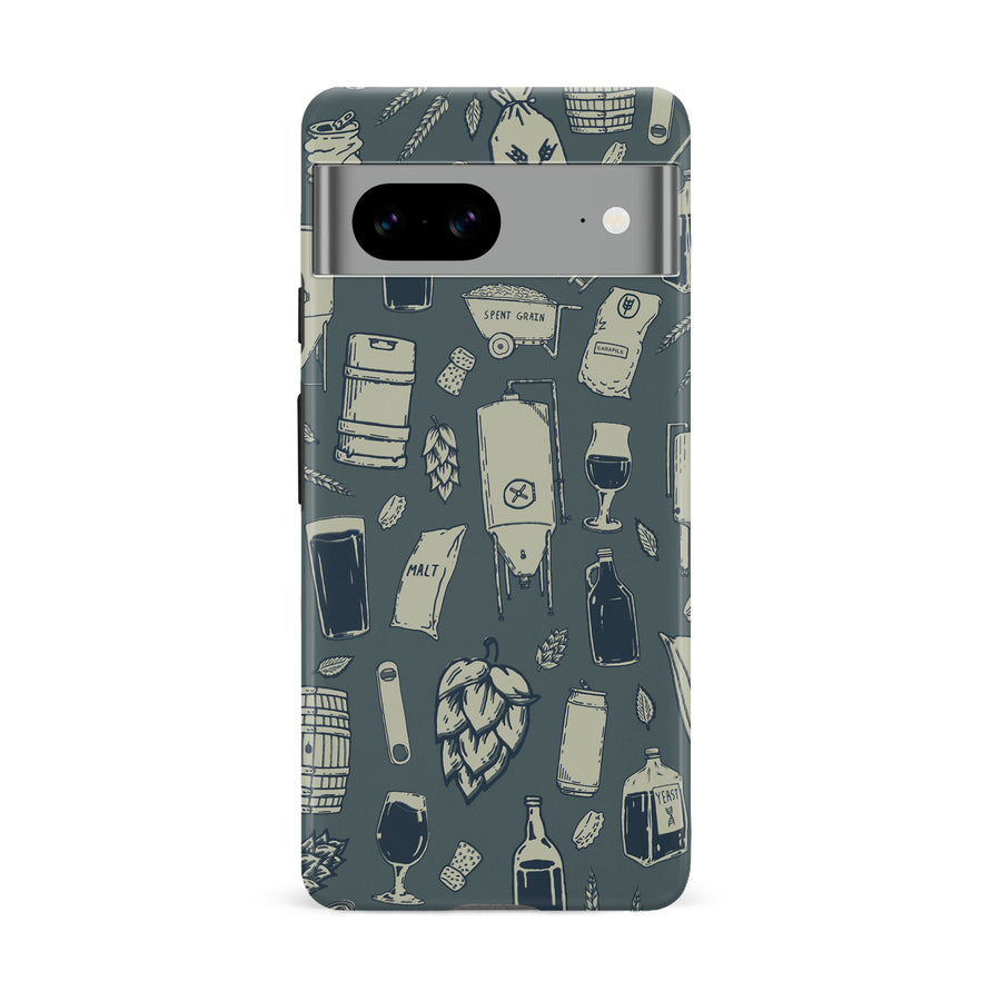 Google Pixel 8A The Brewmaster Phone Case in Charcoal