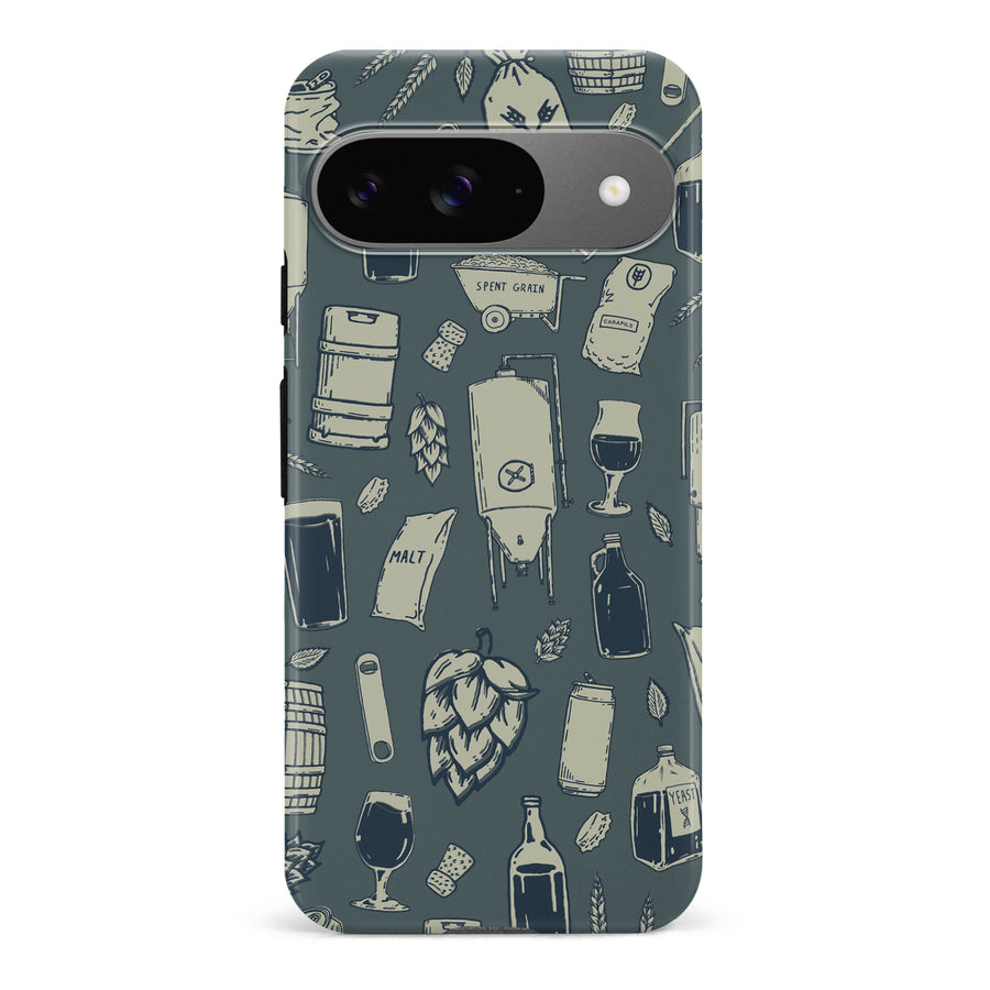 Google Pixel 9 The Brewmaster Phone Case in Charcoal