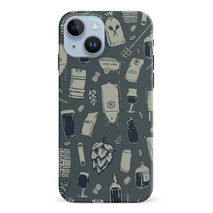 iPhone 15 The Brewmaster Phone Case in Charcoal
