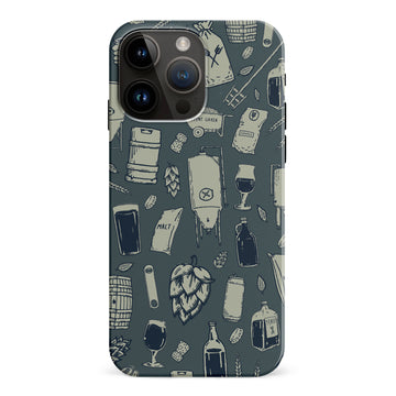 iPhone 15 Pro Max The Brewmaster Phone Case in Charcoal