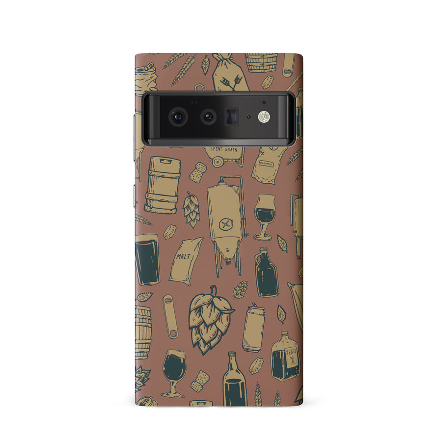 Google Pixel 6 The Brewmaster Phone Case in Brown