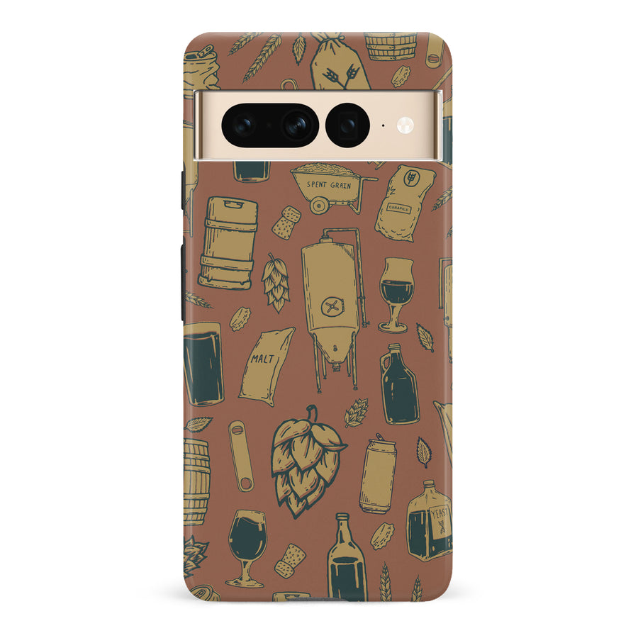 Google Pixel 7 Pro The Brewmaster Phone Case in Brown