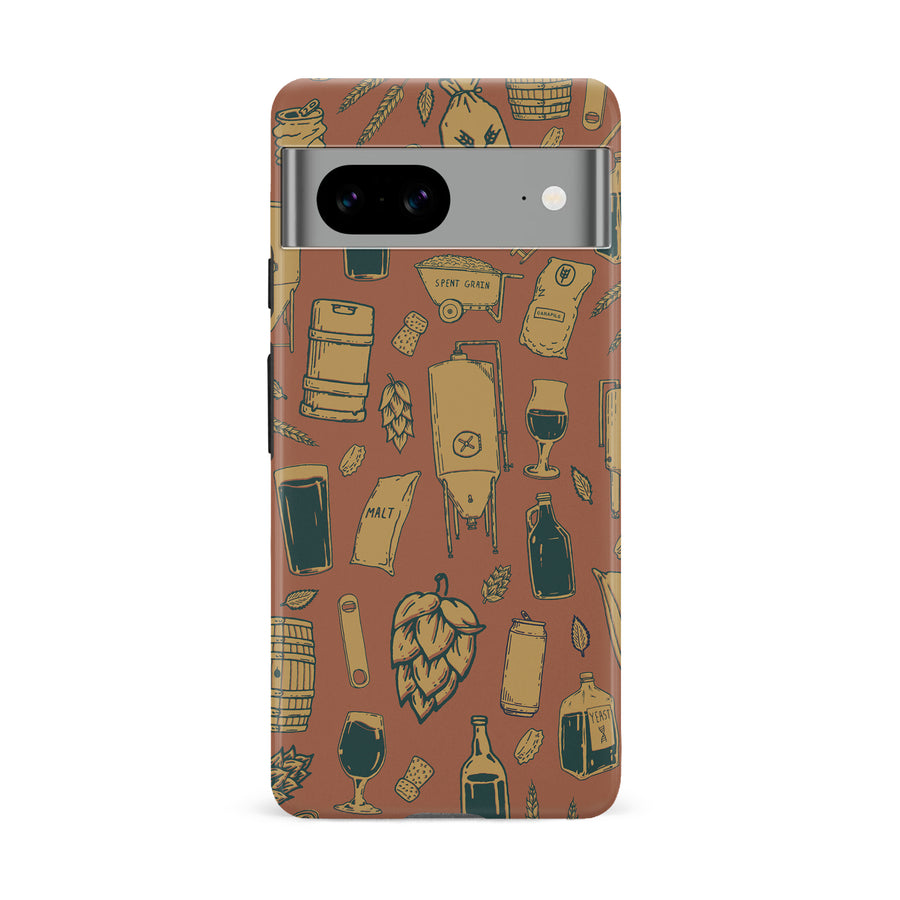 Google Pixel 8A The Brewmaster Phone Case in Brown