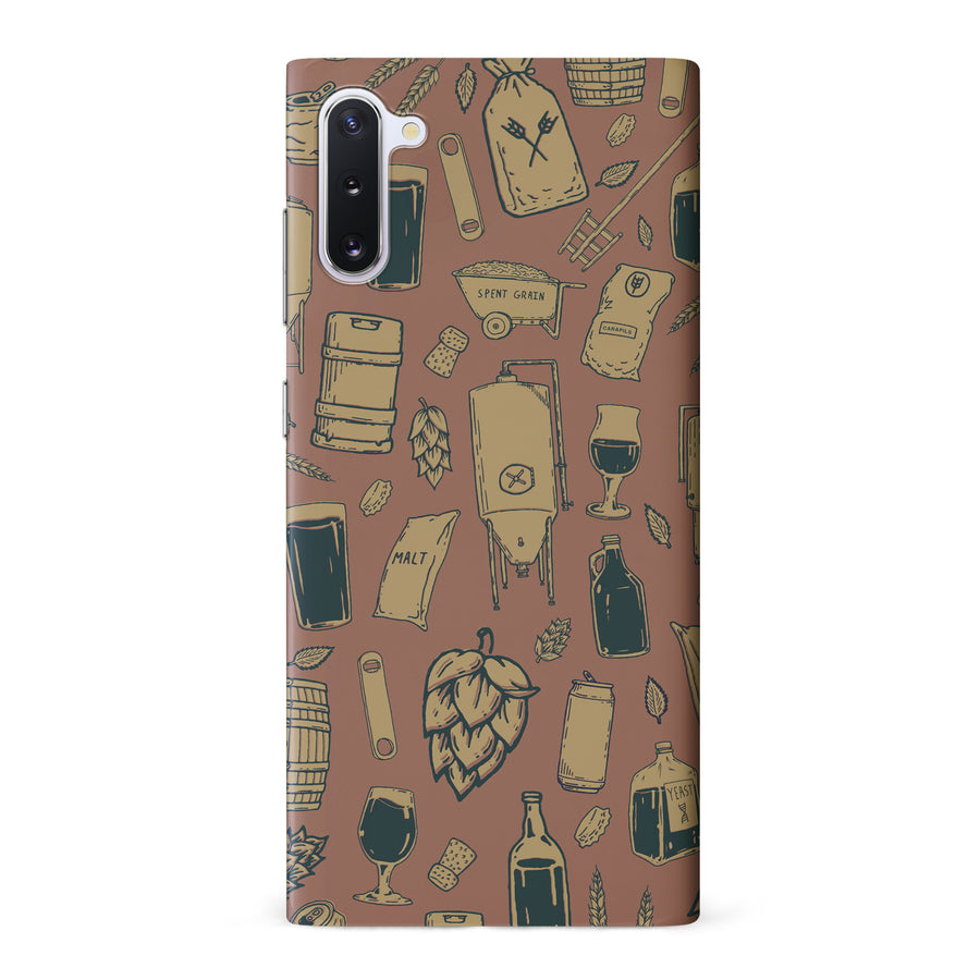 Samsung Galaxy Note 10 The Brewmaster Phone Case in Brown