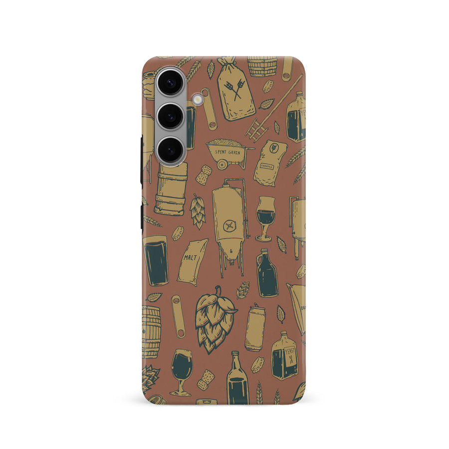 Samsung Galaxy S24 The Brewmaster Phone Case - Brown