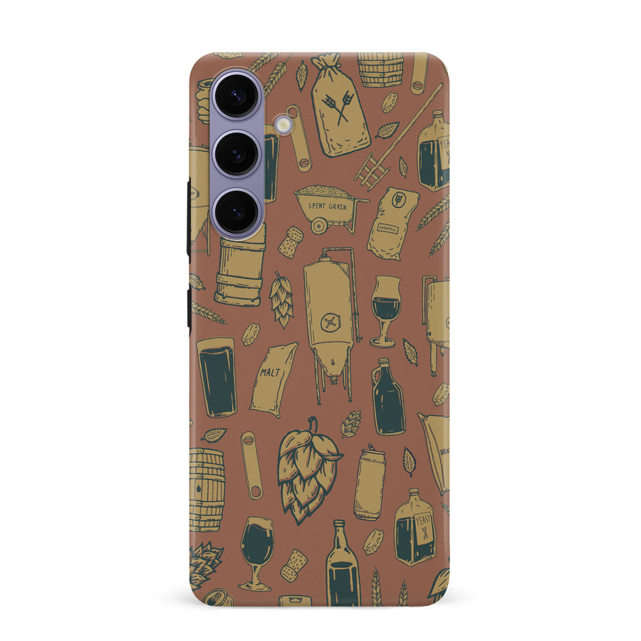 Samsung Galaxy S24 Plus The Brewmaster Phone Case - Brown