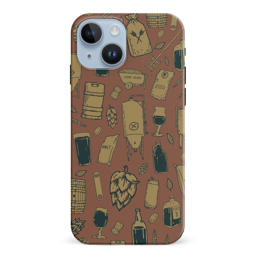 iPhone 15 The Brewmaster Phone Case in Brown