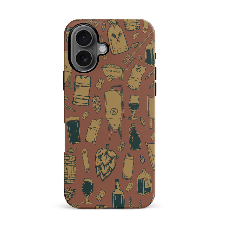 iPhone 16 The Brewmaster Phone Case in Brown