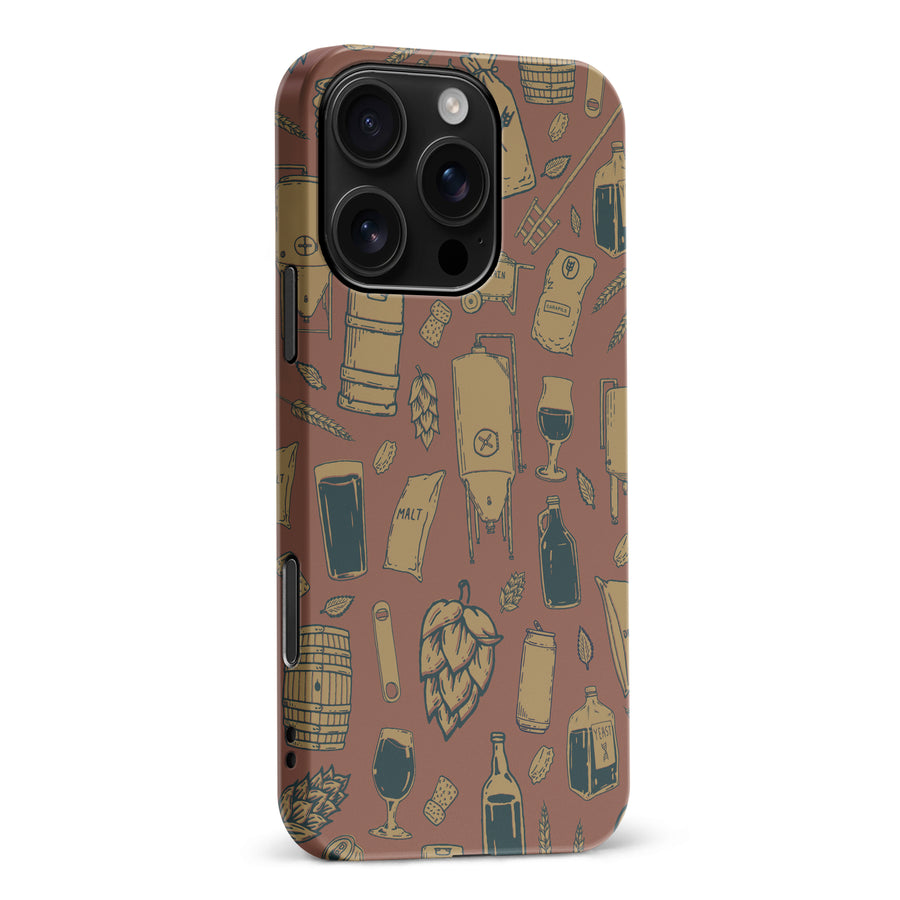 iPhone 16 Pro Max The Brewmaster Phone Case in Brown