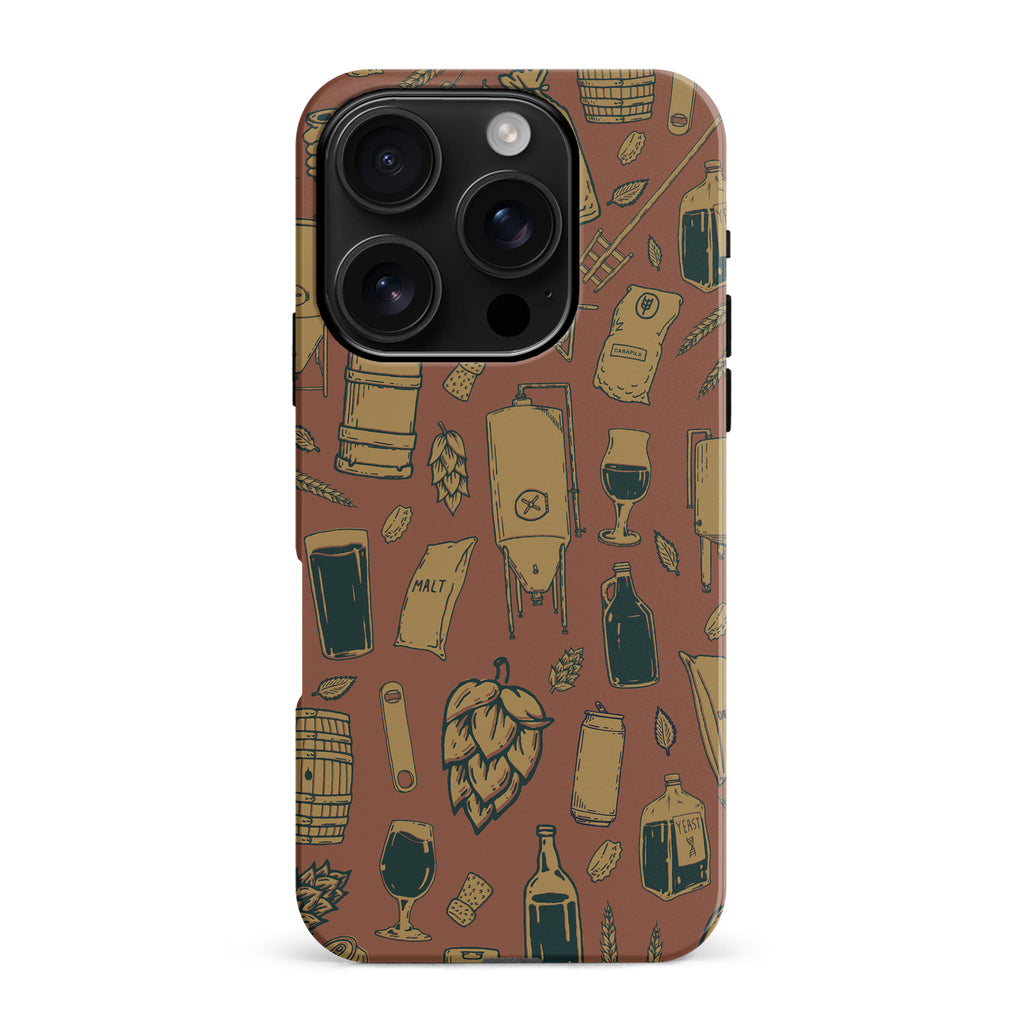 iPhone 16 Pro Max The Brewmaster Phone Case in Brown