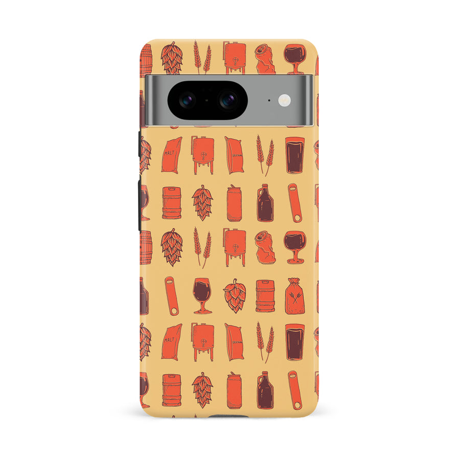 Google Pixel 8 Craft Phone Case in Orange