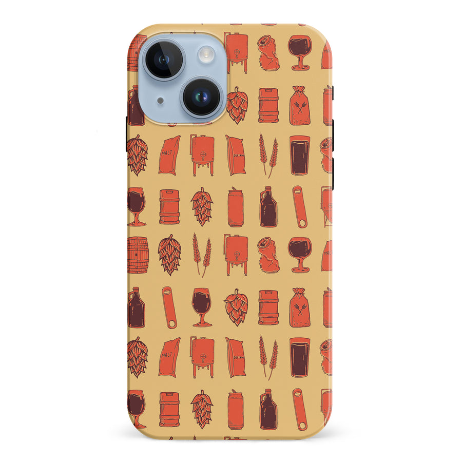 iPhone 15 Craft Phone Case in Orange
